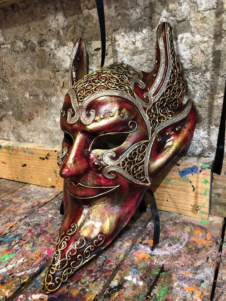 Devil Carnival Mask - Exclusive Venetian Devil Mask with and