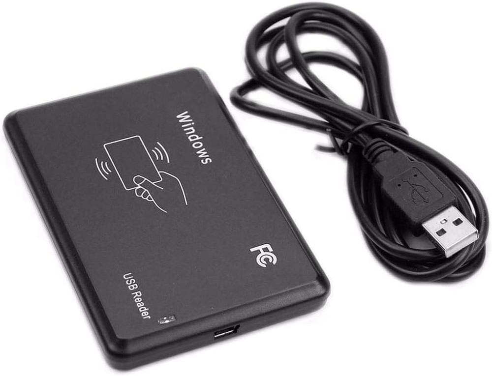 125Khz EM4100 USB RFID ID Card Reader Swipe Card Reader Plug and Play with Cable
