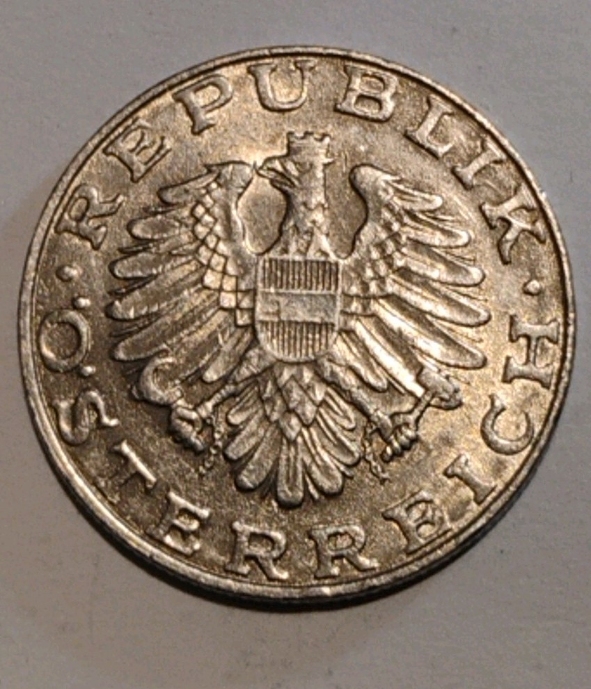 1980 Austria 10 Shilling Coin, Nice Condition