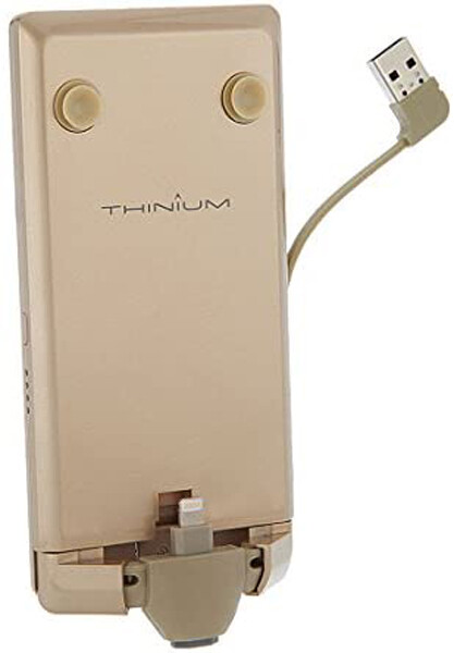 Thinium Cordless Phone Charger 3000mAh Battery for iPhone Android Gold