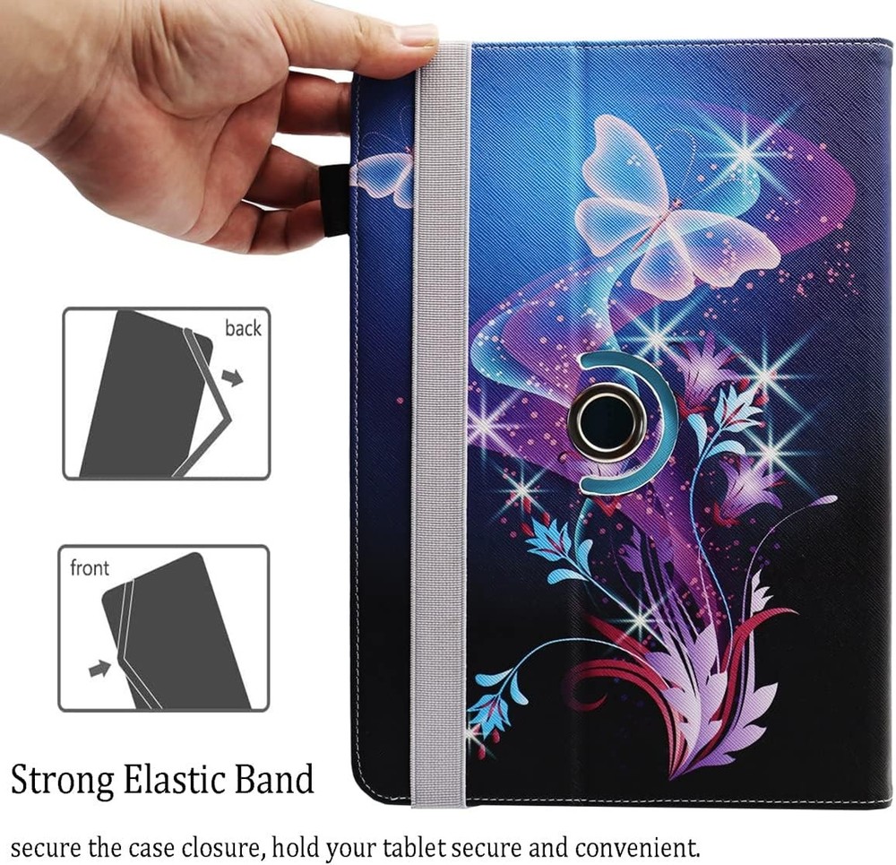 Case for 7-8 Inch Android Tablet, 360 Degree Rotating Multi-Angle Viewing Stand