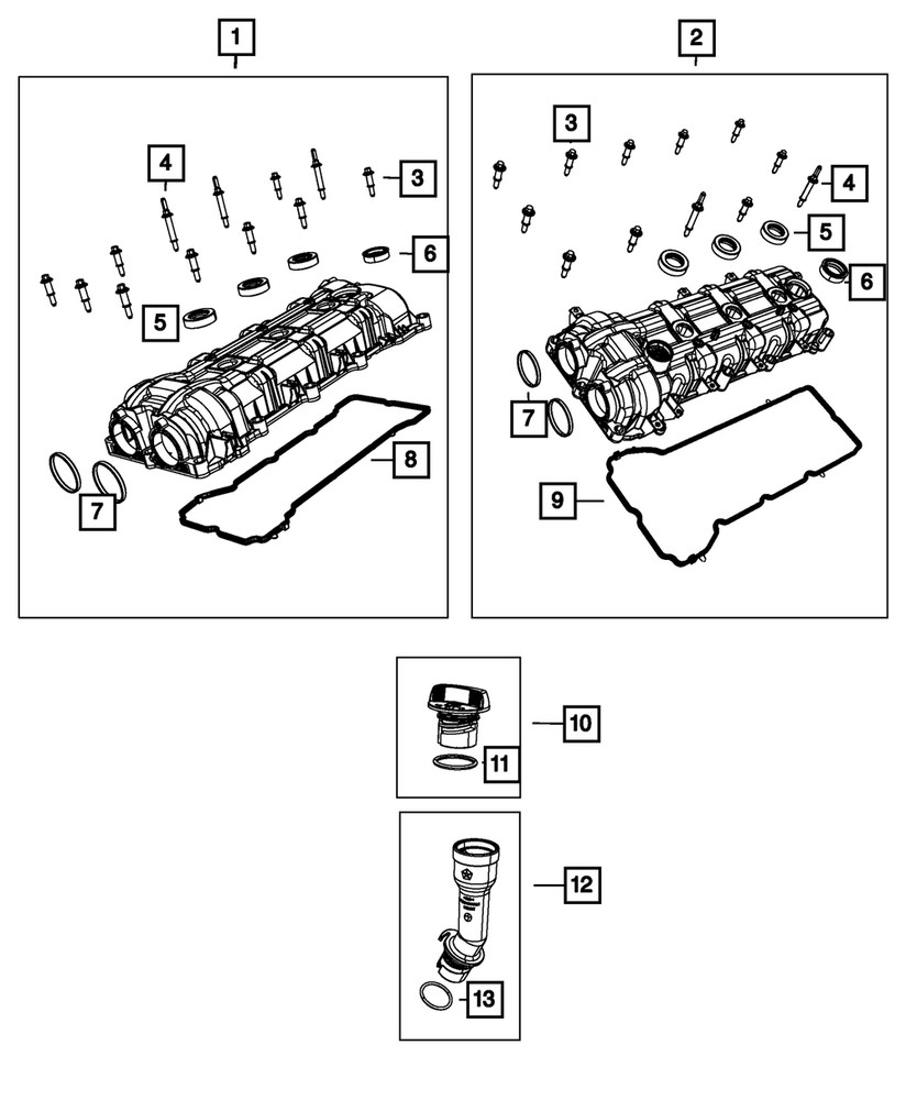 Genuine Mopar Double Ended Stud Mounting Right Side 6509450AA