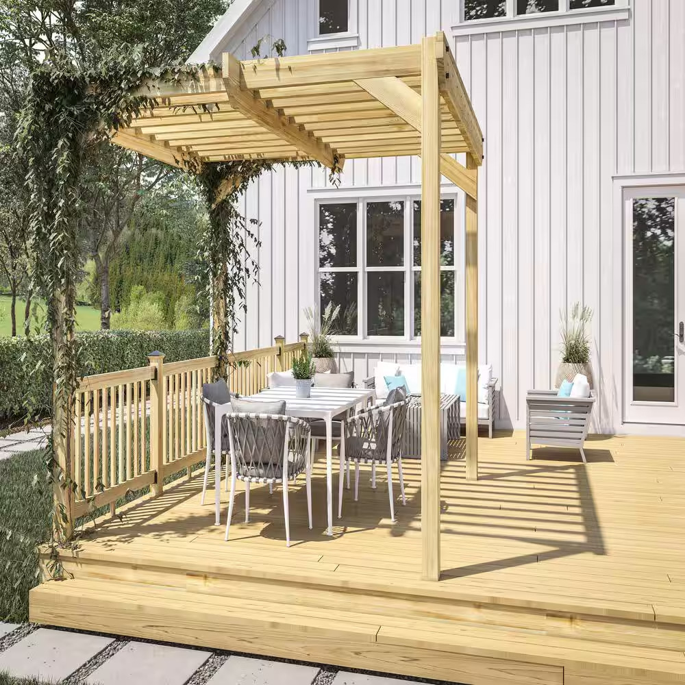 5-Step Ground Contact Pressure Treated Pine Stair Stringer