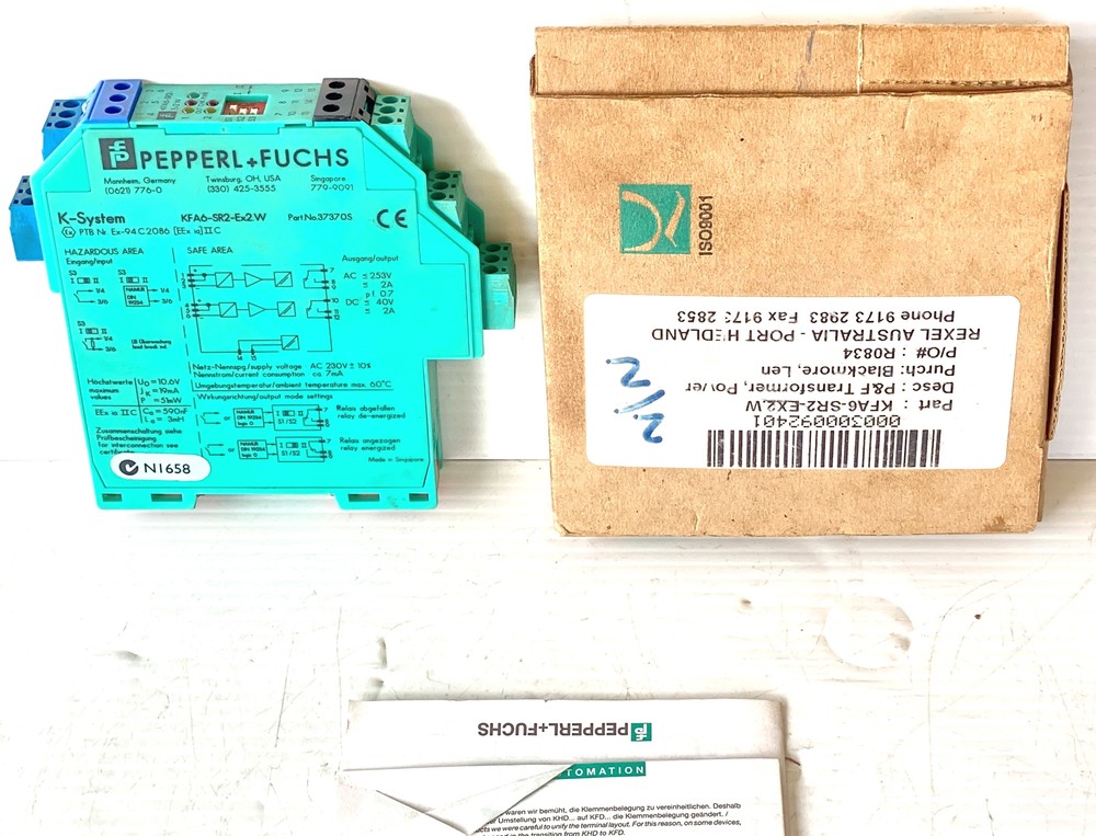 Pepperl Fuchs KFA6-SR2-Ex2W 2-Channel Switch Amplifier EEx *NEW*