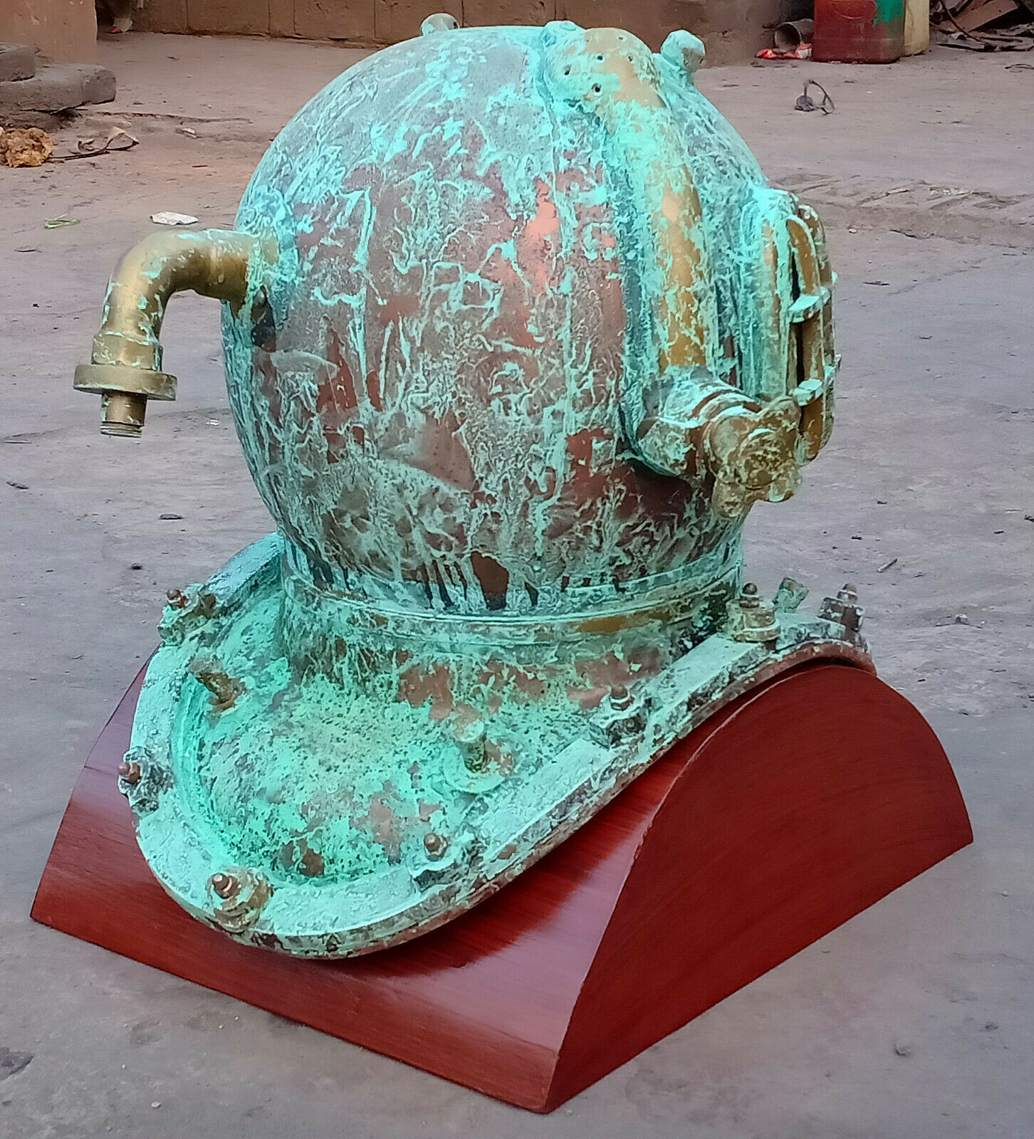 Antique Rare Diving Divers Helmet Mark V US Navy Marine Deep Sea Divers Helmet