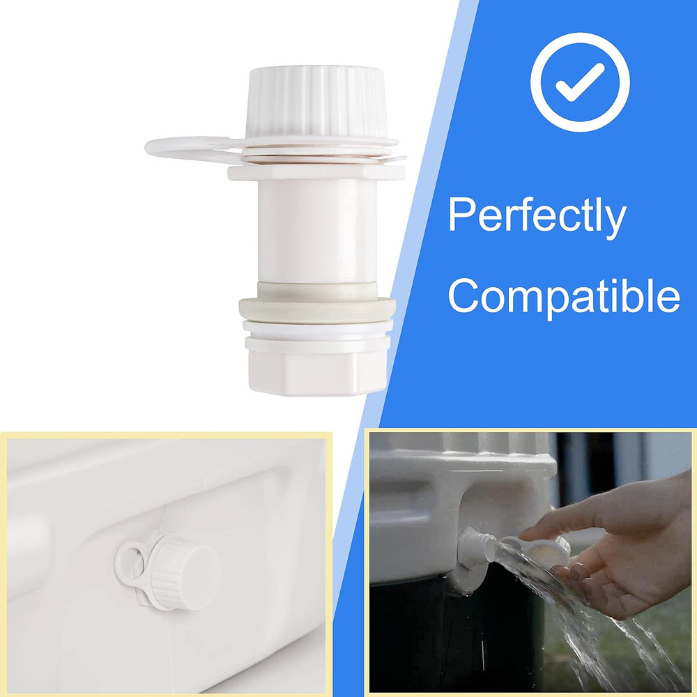 Cooler Drain Plug, Cooler Replacement Threaded Drain Plug for Igloo Cooler Ic...