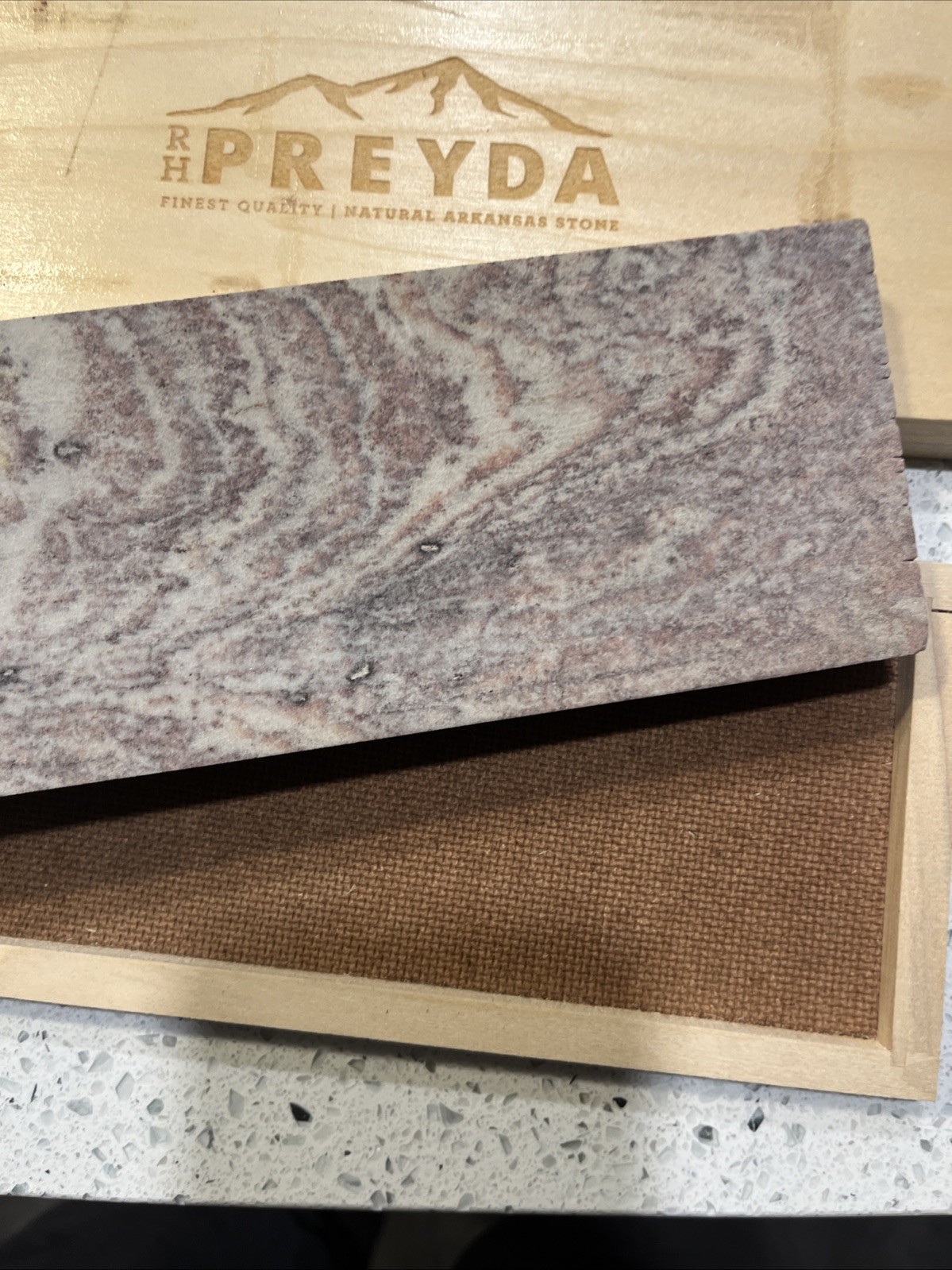 RH Preyda 10” X 3” Soft Arkansas Stone Custom