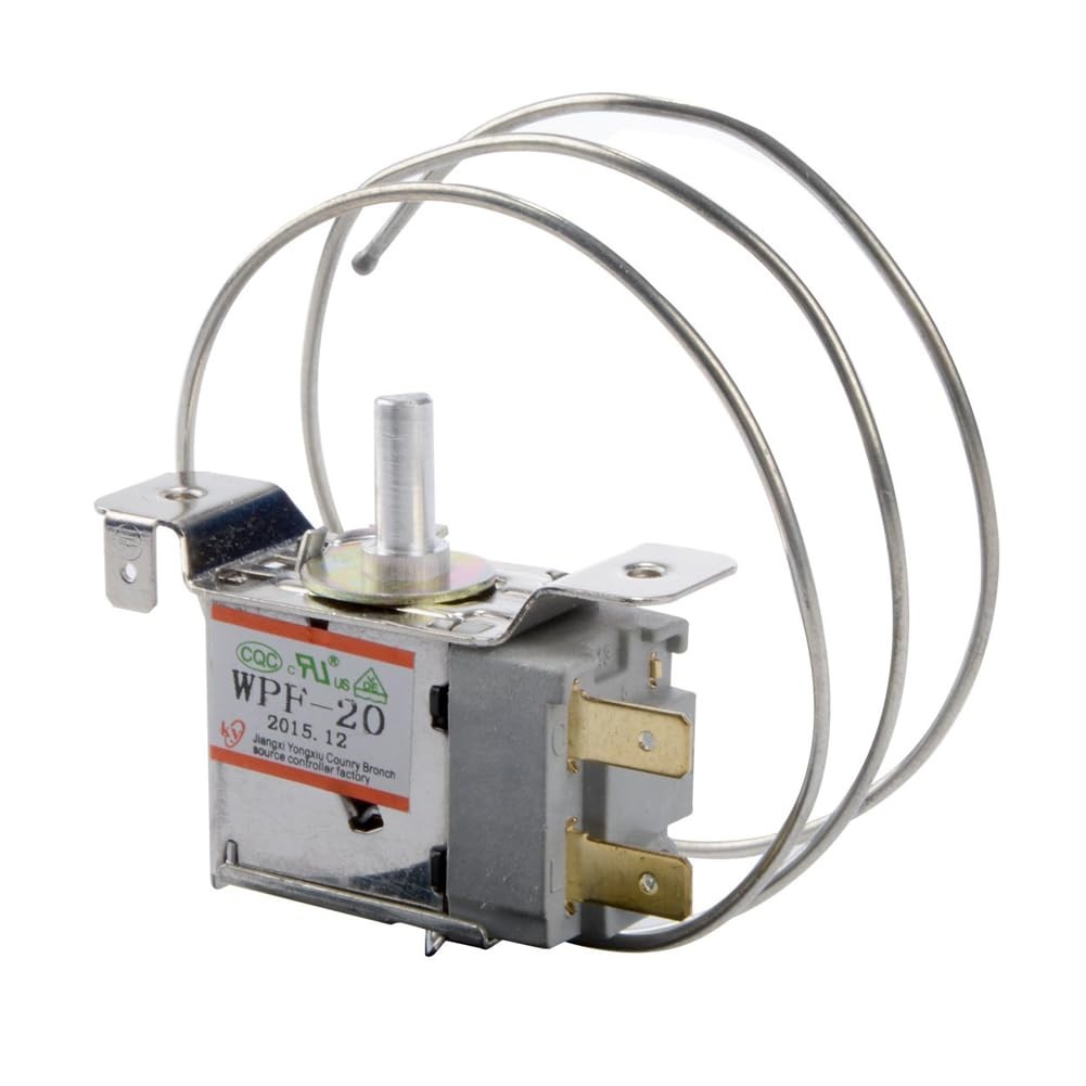 RUIAN Mini Fridge Thermostat, 2 Pin Freezer Thermostat silver