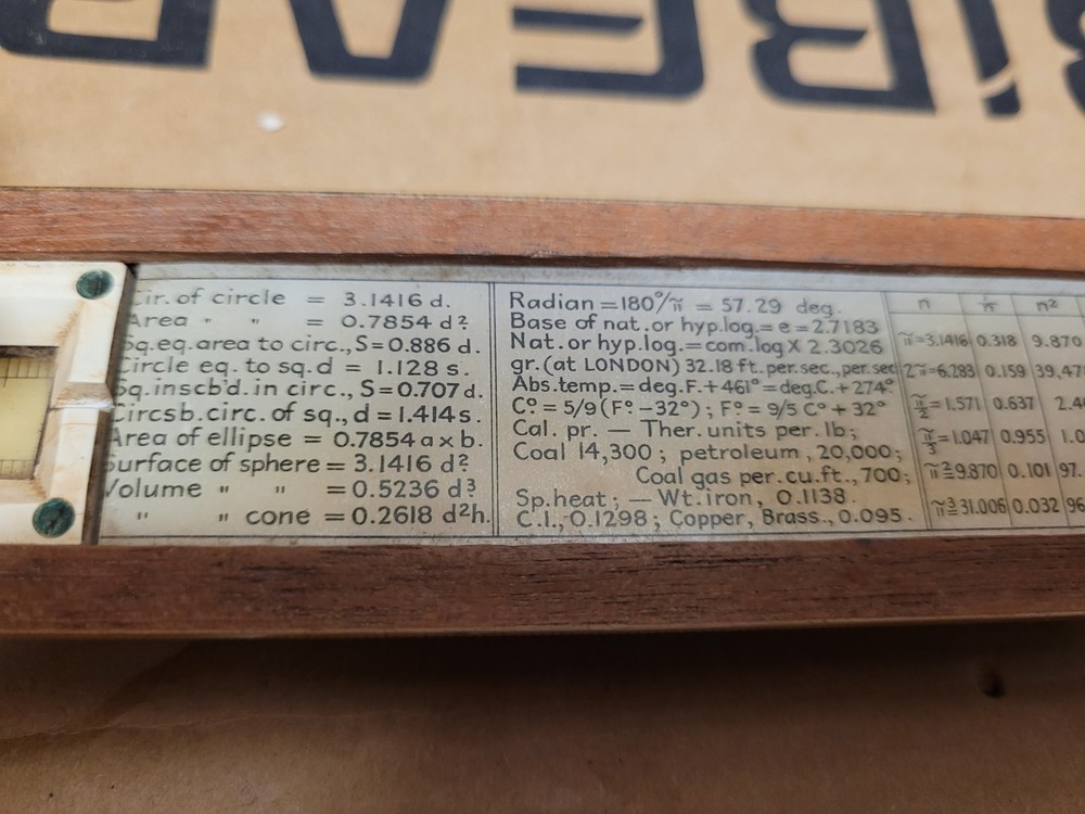 BRIGHTON Slide Rule Vintage Collectables Engineering Tool