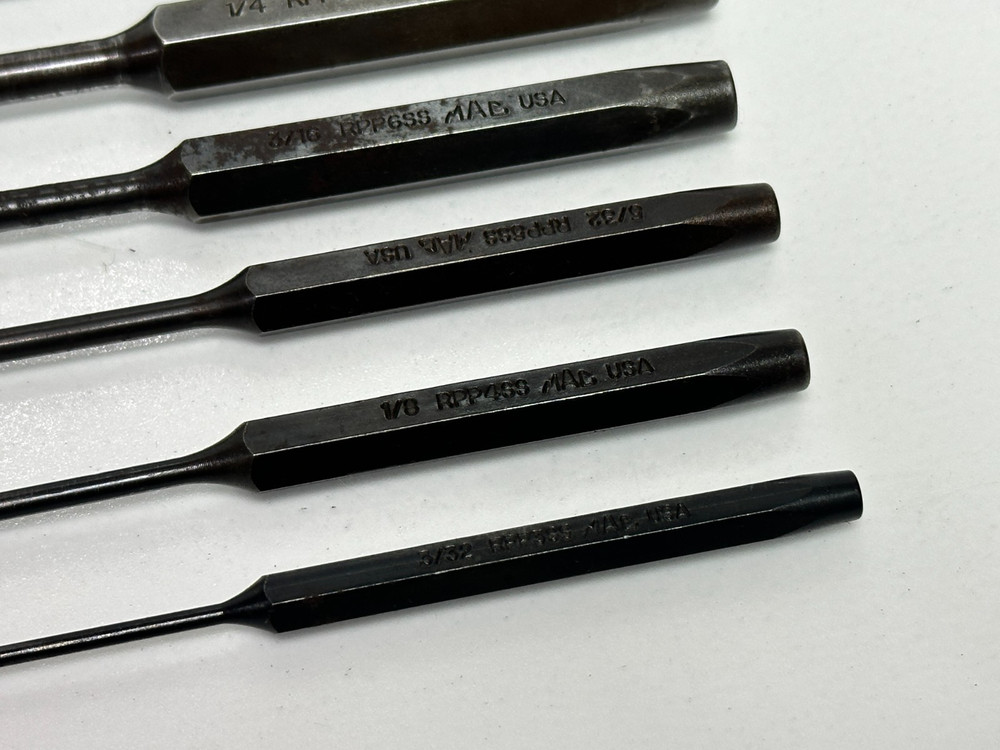 MAC Tools USA SRPP6KSS 6pc Roll Pin Punch Set w/ Kit Bag