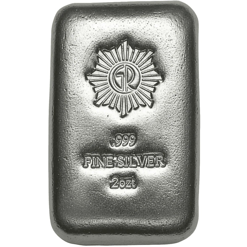 2 oz Silver .999 Cast Bar
