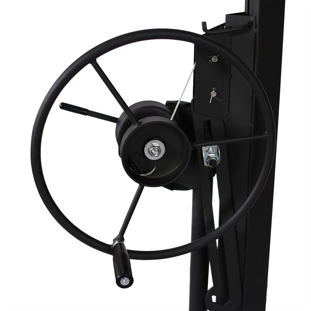 11' Drywall Lift Panel Hoist Jack Lifter Construction Tools with Adjustable Arm
