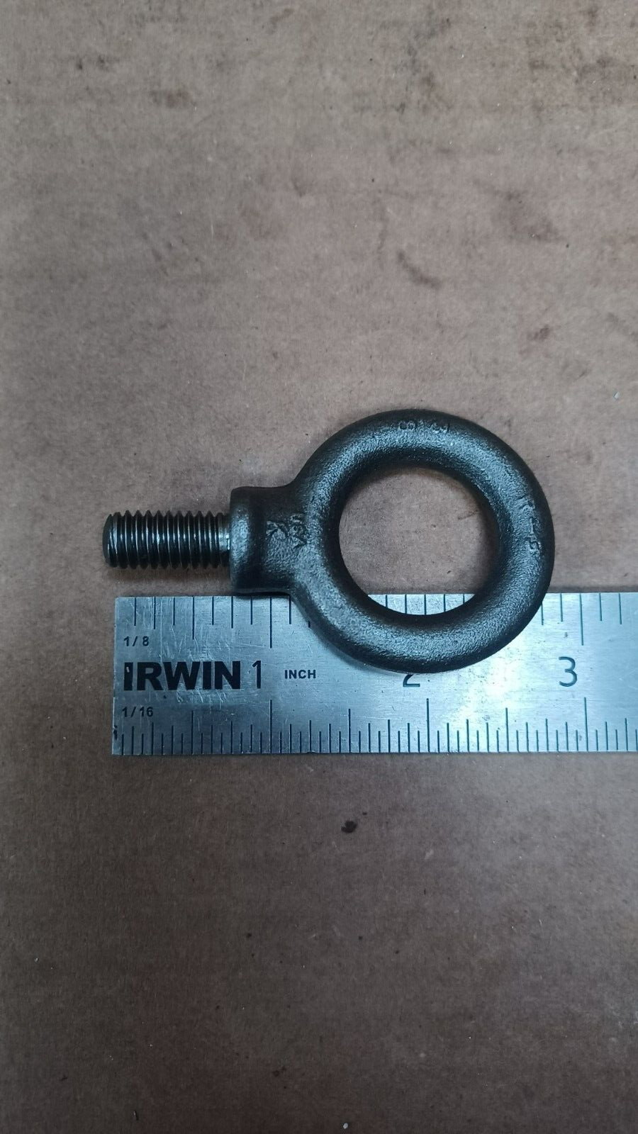 2 pack- 3/8"-16 Lifting Eyebolt w/ Shoulder, 3/4" Thread Length, eye dia. 1"