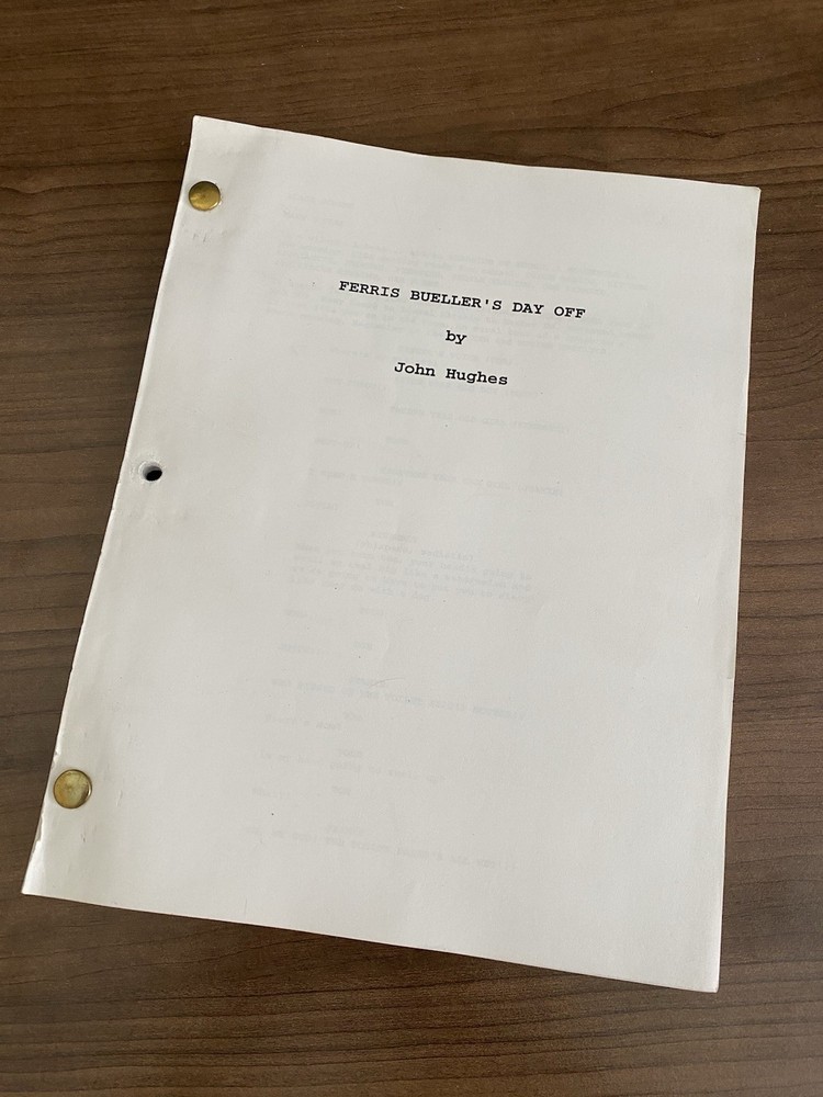 Ferris Bueller’s Day Off (1986) RARE Casting Agent Screenplay