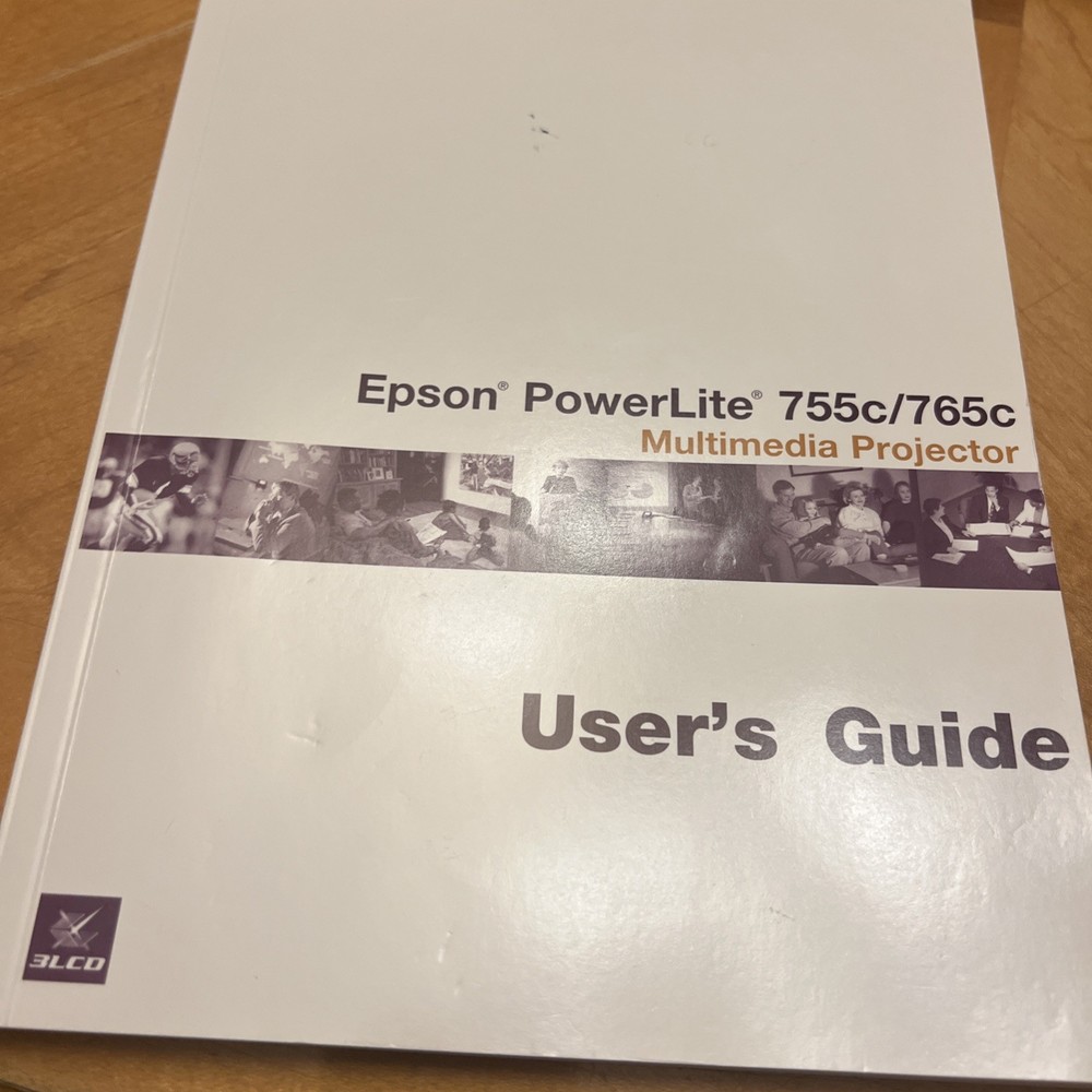 Epson PowerLite 765c 3LCD Multimedia Projector w/ Case, Remote, Cables, Manuals