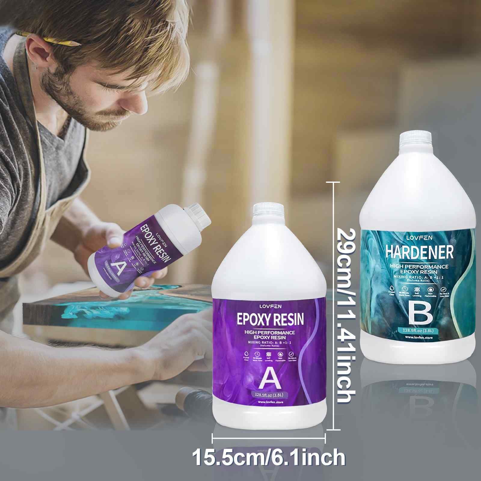 Bulk 4 Gallon Kit - Crystal Clear Tumbler 1:1 Epoxy Resin DIY Craft Arts Coating