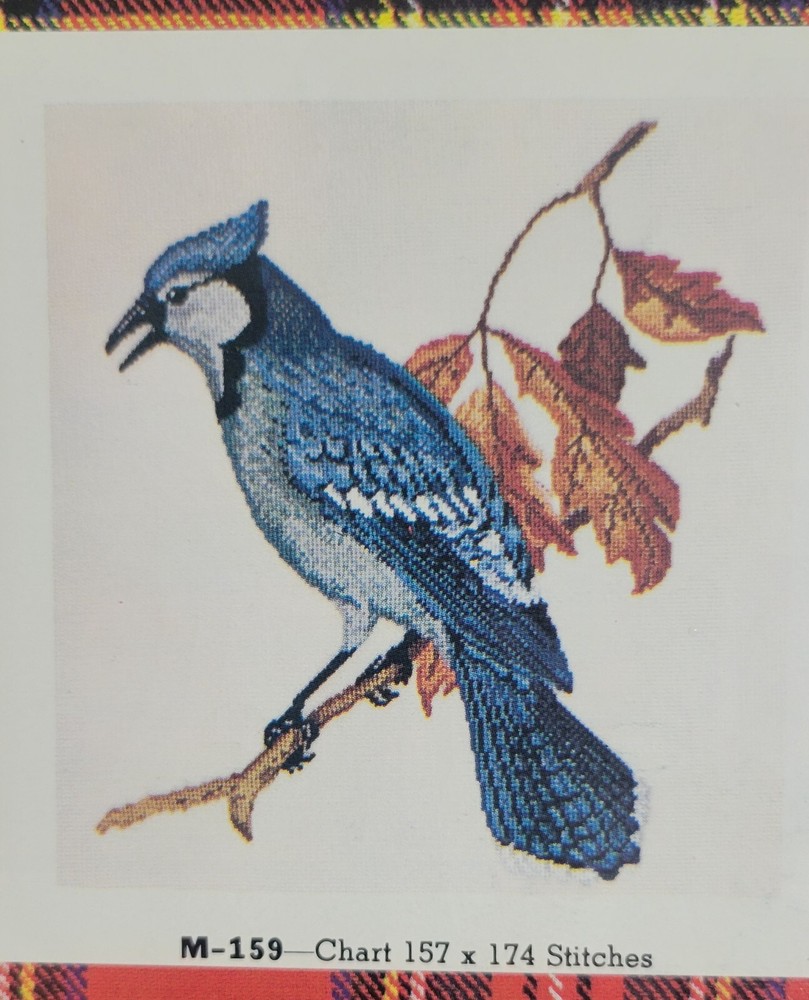 "Blue Jay" Jean McIntosh Cross Stitch Pattern #M-159