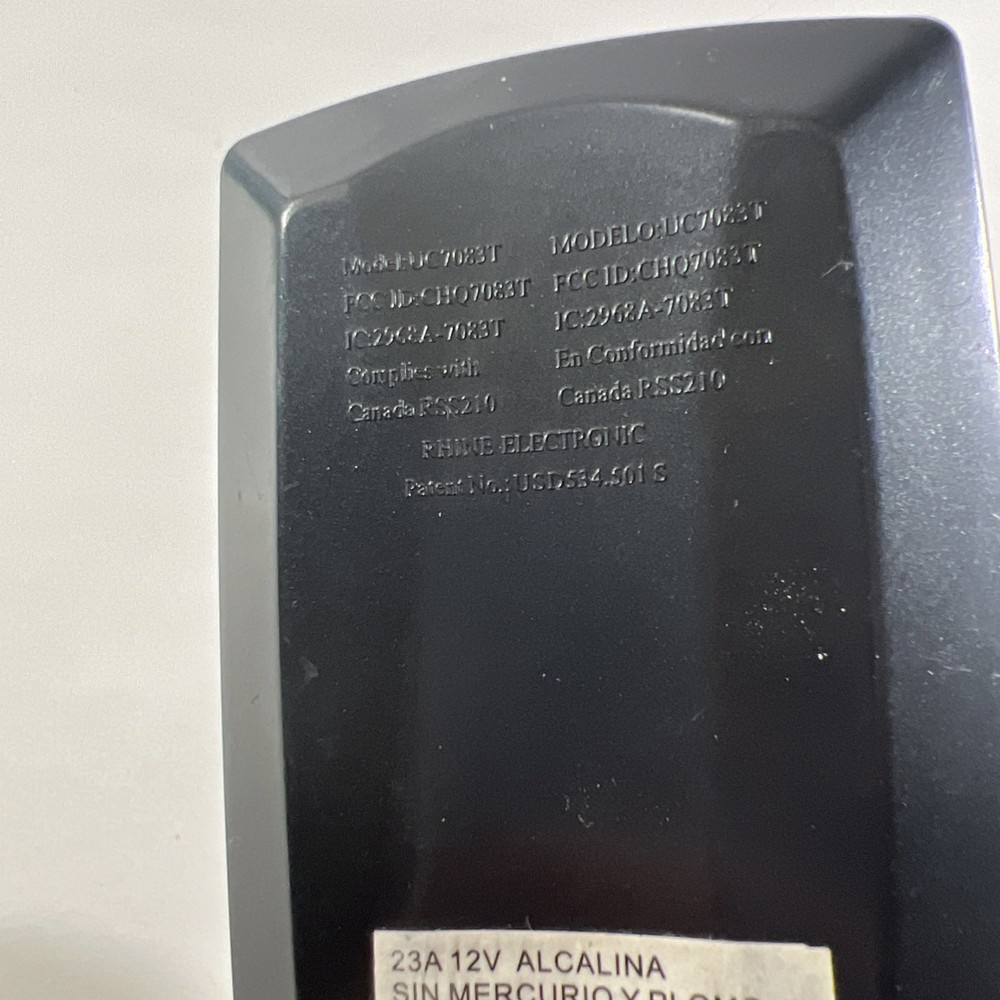 rhine electronic ceiling fan remote control & wall mount uc7083T