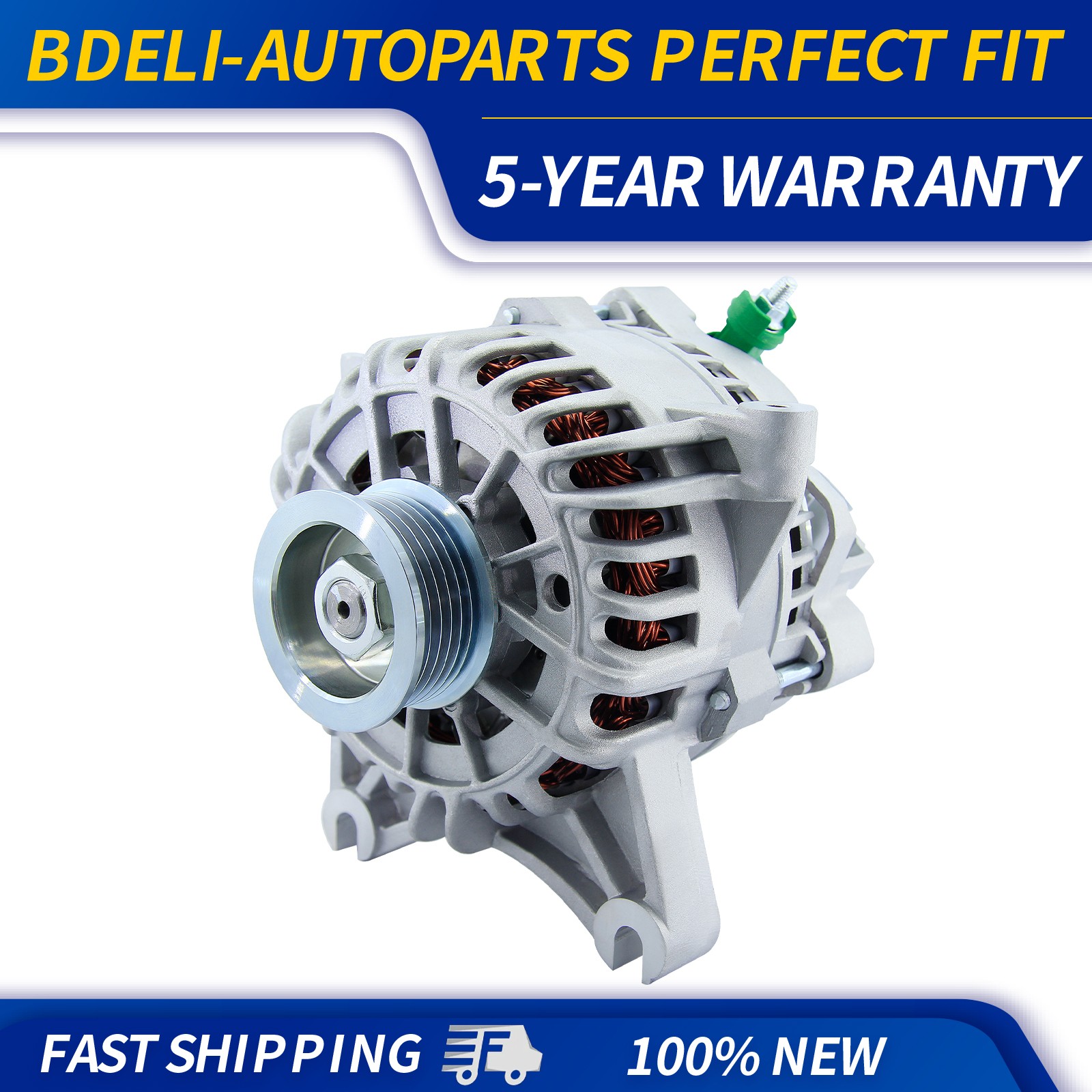 New Alternator For Ford F-150 Expedition V8 4.6L 5.4L 2004 2005 2006 2007 2008