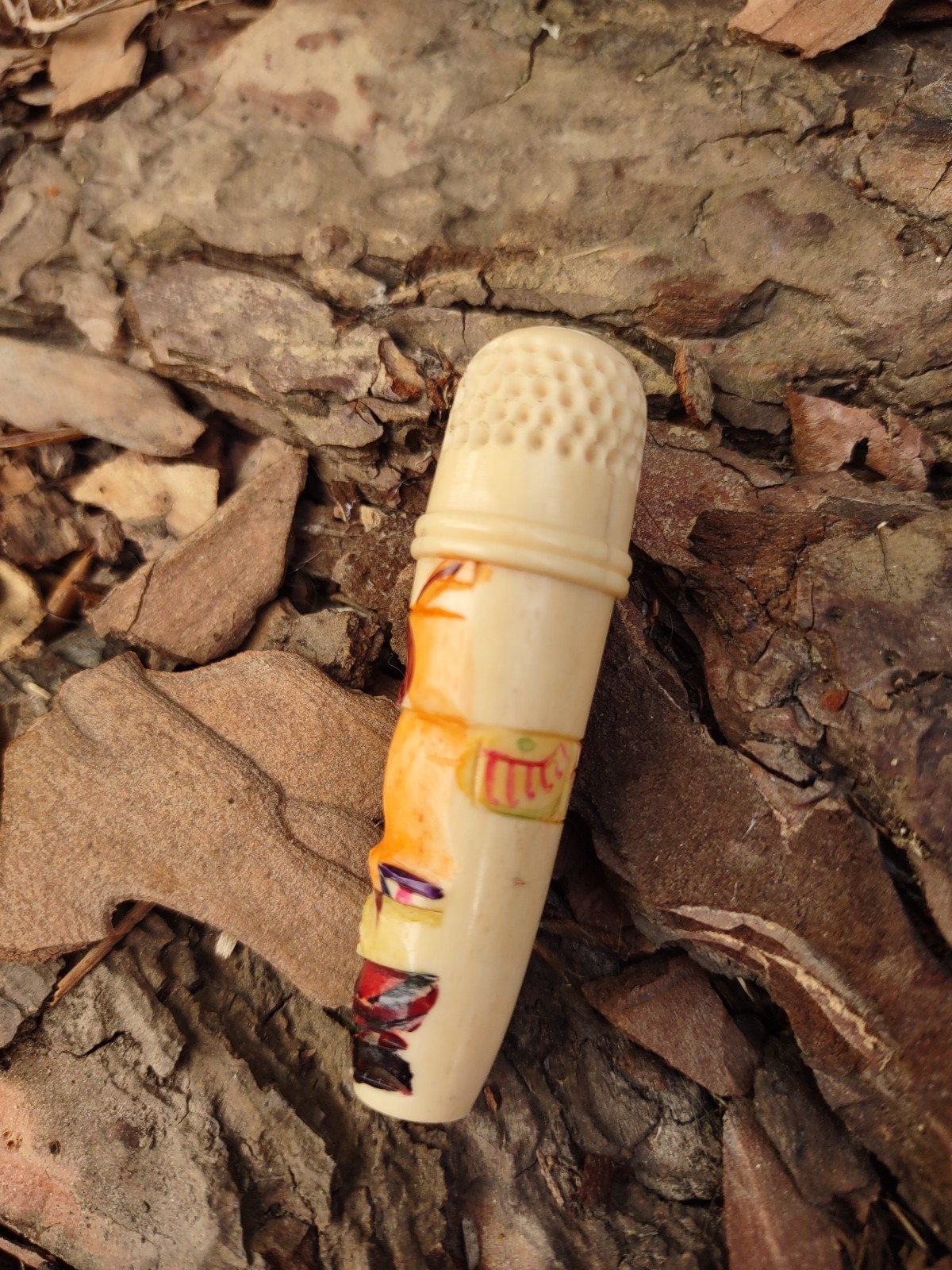 Totem Pole Northwest Coast Salish Antique Native American Carving Sew Kit 1920