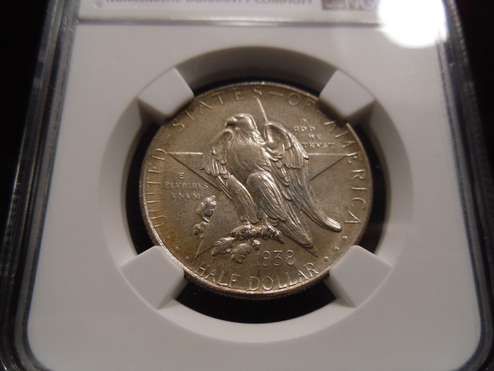 1938 MS65 Texas Silver Commemorative Half Dollar NGC Certified Gem