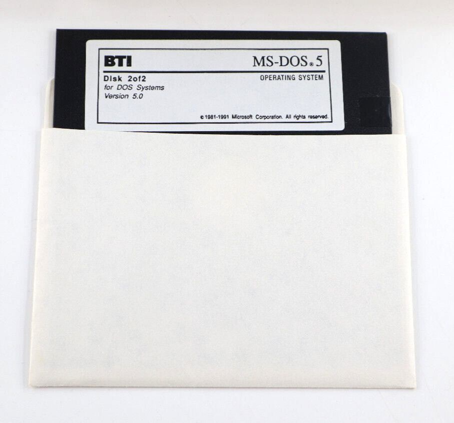 Microsoft MS-DOS 5.0 User's Guide and Reference W/ 5.25" Program Disks
