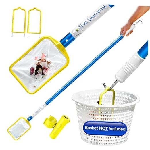 (Long Version) Pool Skimmer Net & Pole 53" with The Skimmie (Long Version)