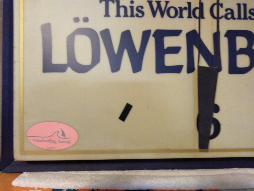 Lighted Lowenbrau Vintage Clock