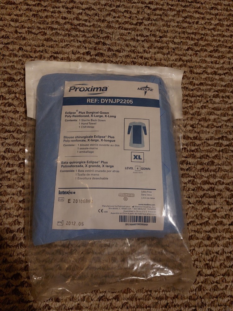 Eclipse Plus Surgical Gwon Poly Reinforced X Large X Long