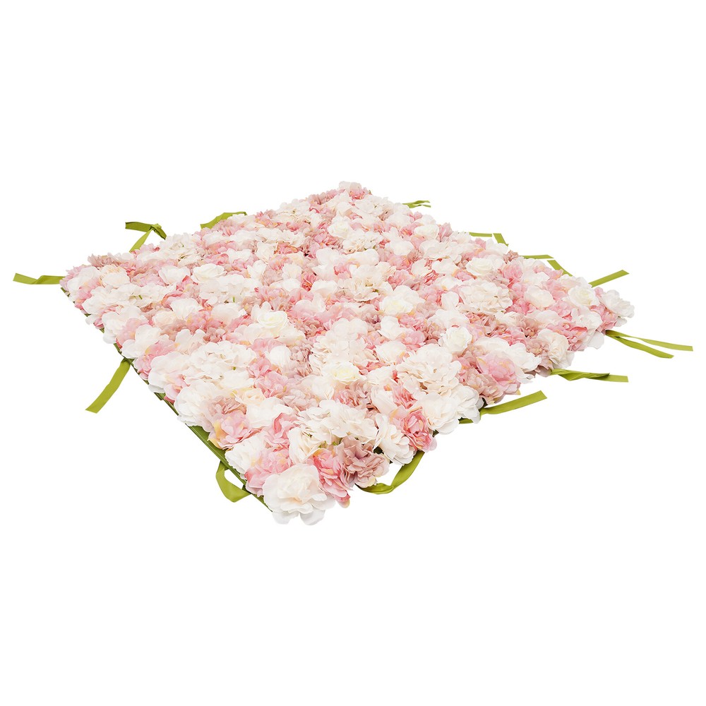 Silk Rose Flower Wall Backdrop Artificial Flower Wall Panel For Wedding Decor