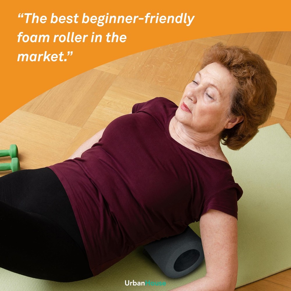 UrbanHouse Neoprene Foam Back Roller for Entry Level with Ramp Extensions Sof...