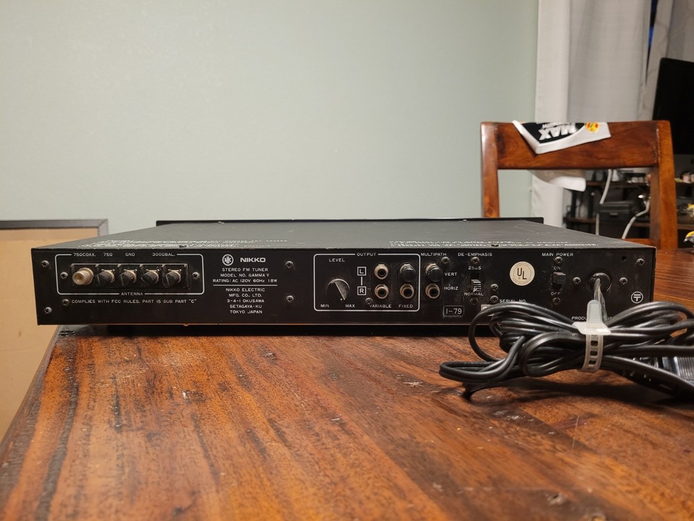 NIKKO Gamma V FM Stereo Tuner READ DESCRIPTION