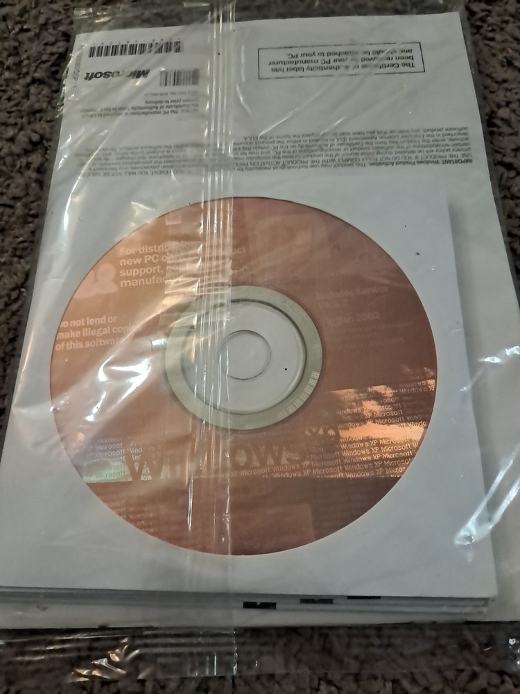 Microsoft Windows XP Professional OEM Version 2002 SP2 NEW SEALED CD System
