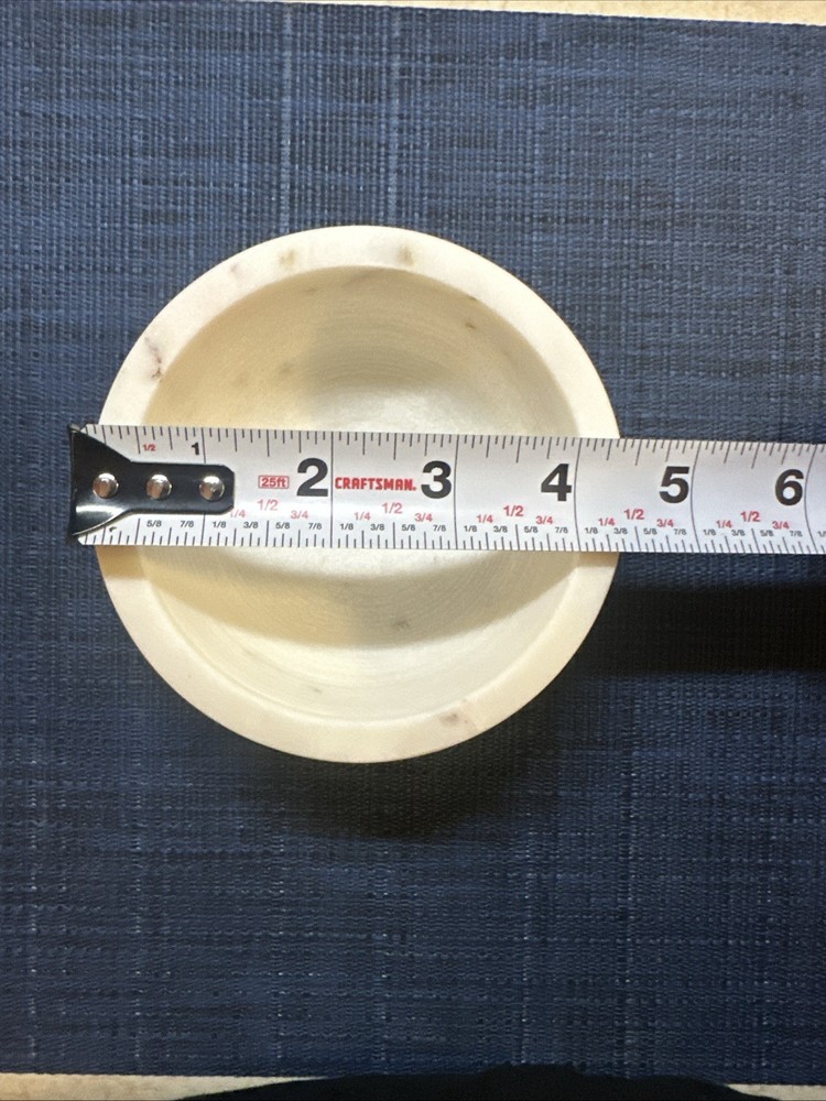 Grooved Marble Shaving Bowl