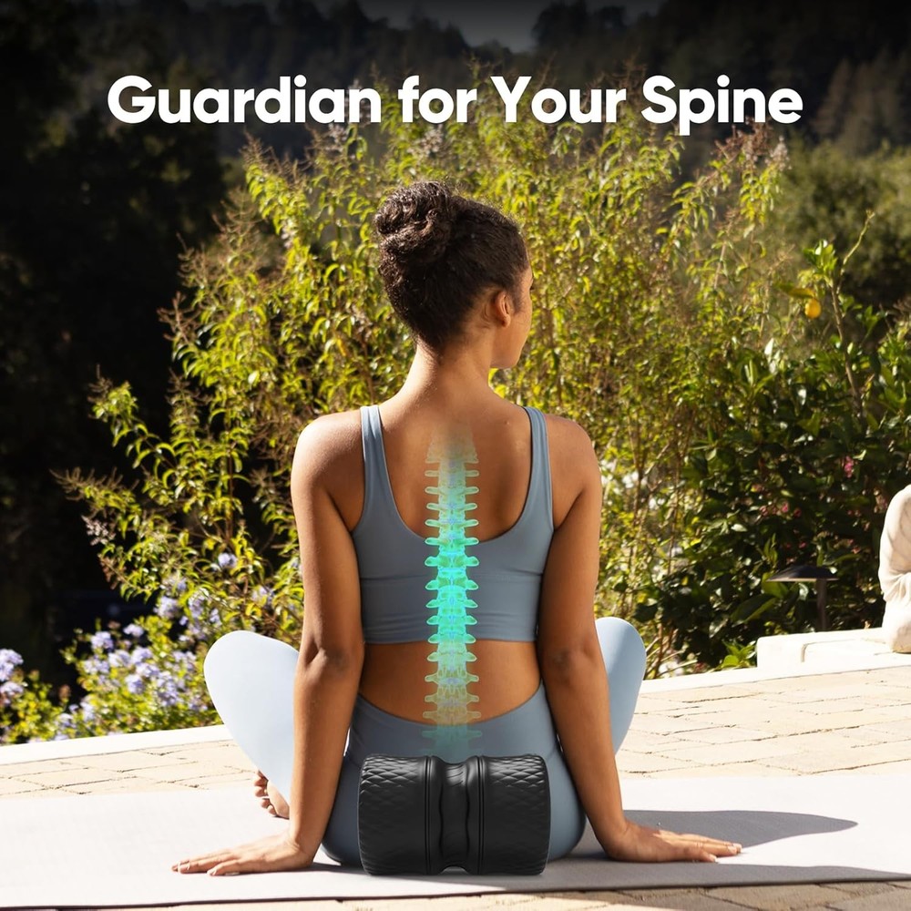 Six-inch back roller for deep tissue massage.