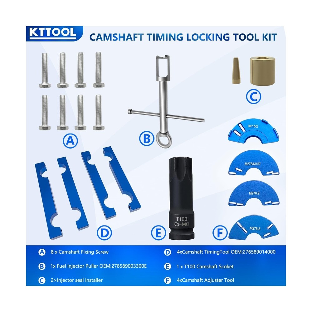 Engine Alignment Locking Timing Tool Kit Compatible with Mercedes Benz M157/M...