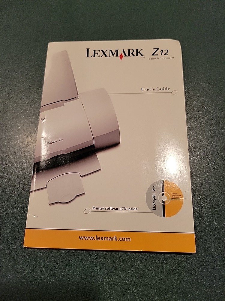 LEXMARK Z12 Color Jet printer Users Guide & Software CD