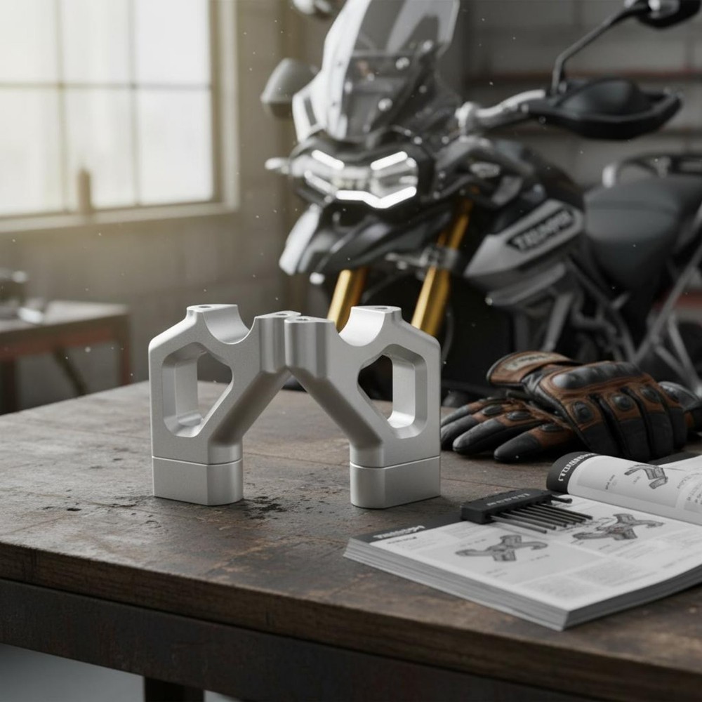 2 Pieces Handlebar Pullback Riser Improved Riding Posture Handlebar Riser Kit