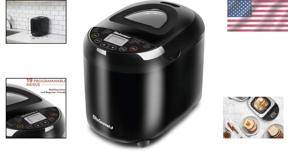 User-Friendly 2 lb Bread Maker with Compact Design & Fresh Bread Every Day