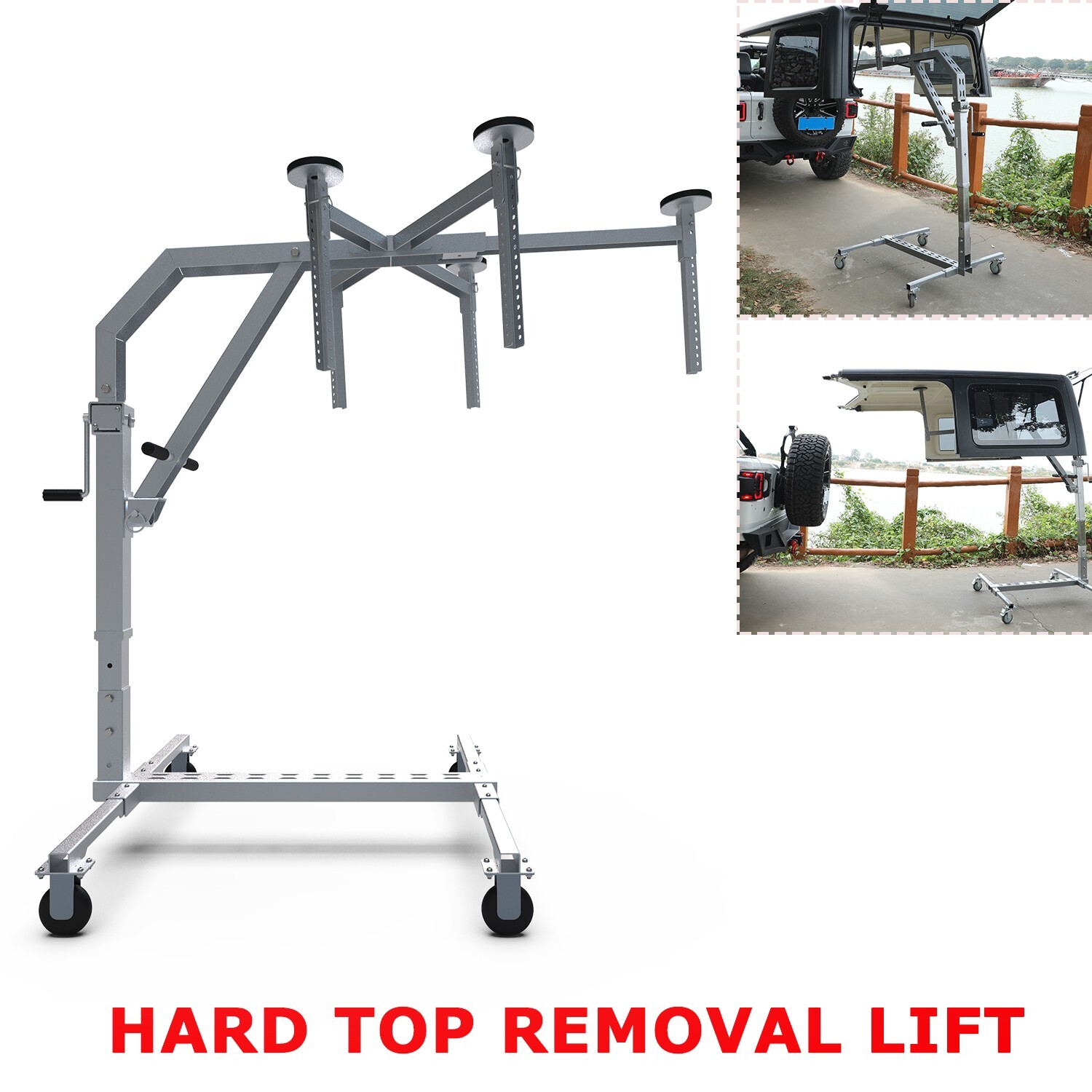 Hard Top Removal Lift Holder Storage For Ford Bronco Jeep JK JL Movable Lift Car