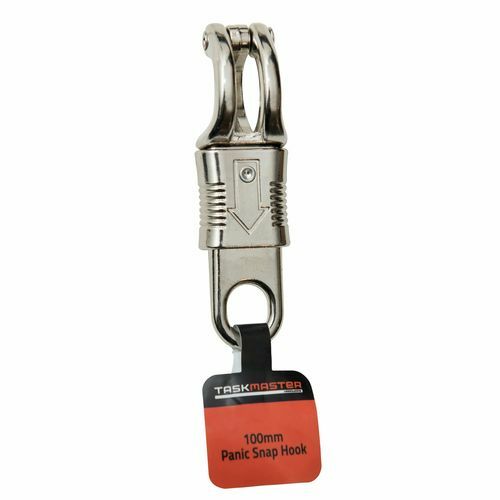 Taskmaster 100mm Nickel Panic Release Snap Hook