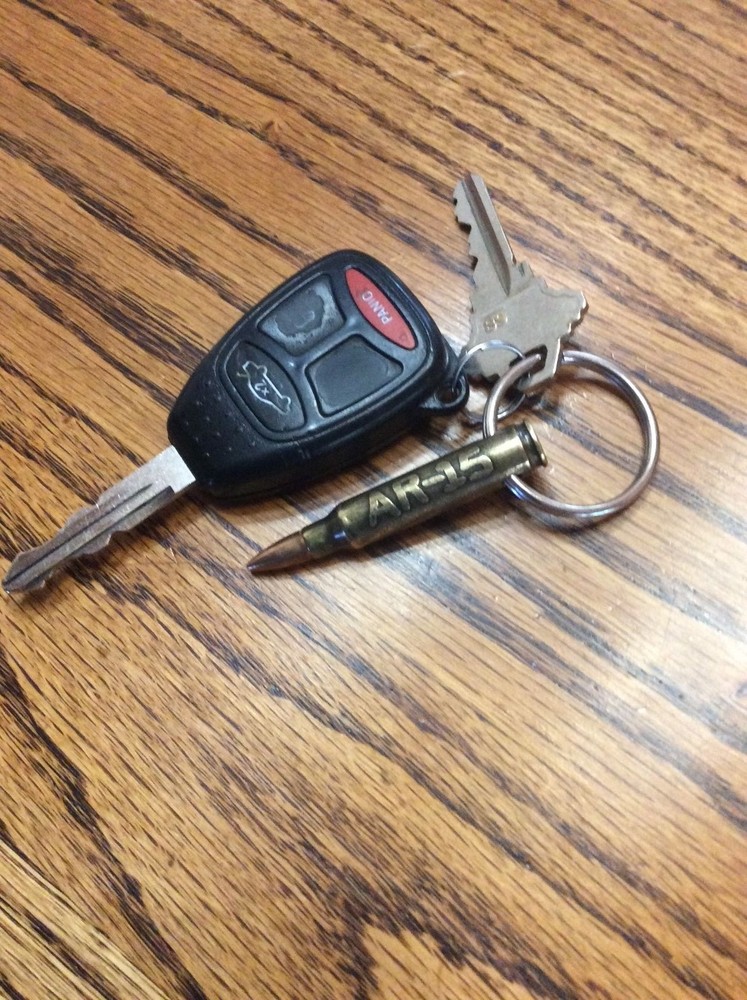 30-06 SPRG BULLET KEYCHAIN, KEYRING 30-06 ACID ETCH