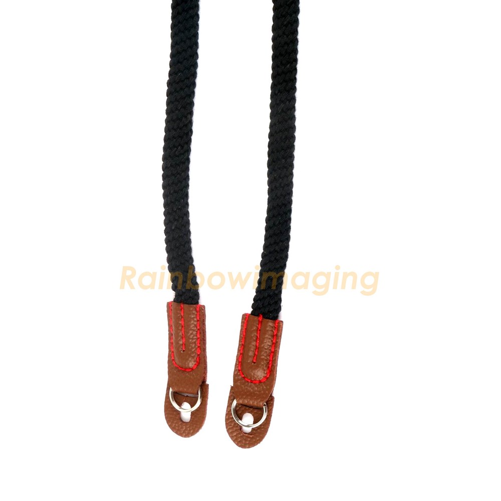 (2 Pcs ) Black Soft Cotton Shoulder Neck Strap Olympus E-PM2 E-PM1 PEN-F E-M1X