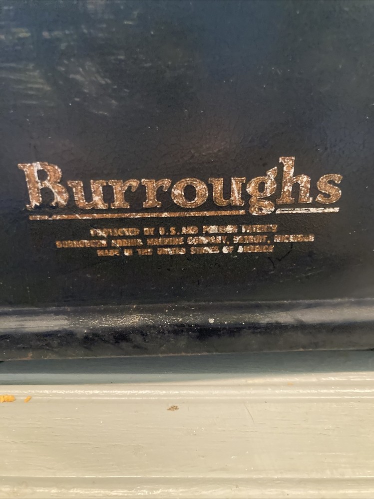 Antique Burroughs Hand Cramked Adding Machine