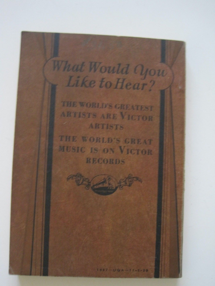 Victor Records 1930 Catalog