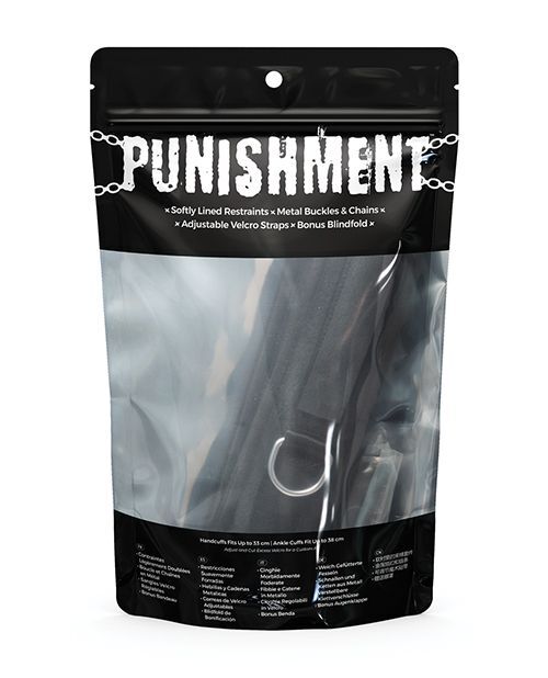 Punishment Hog Tie Polyester Restraint Black