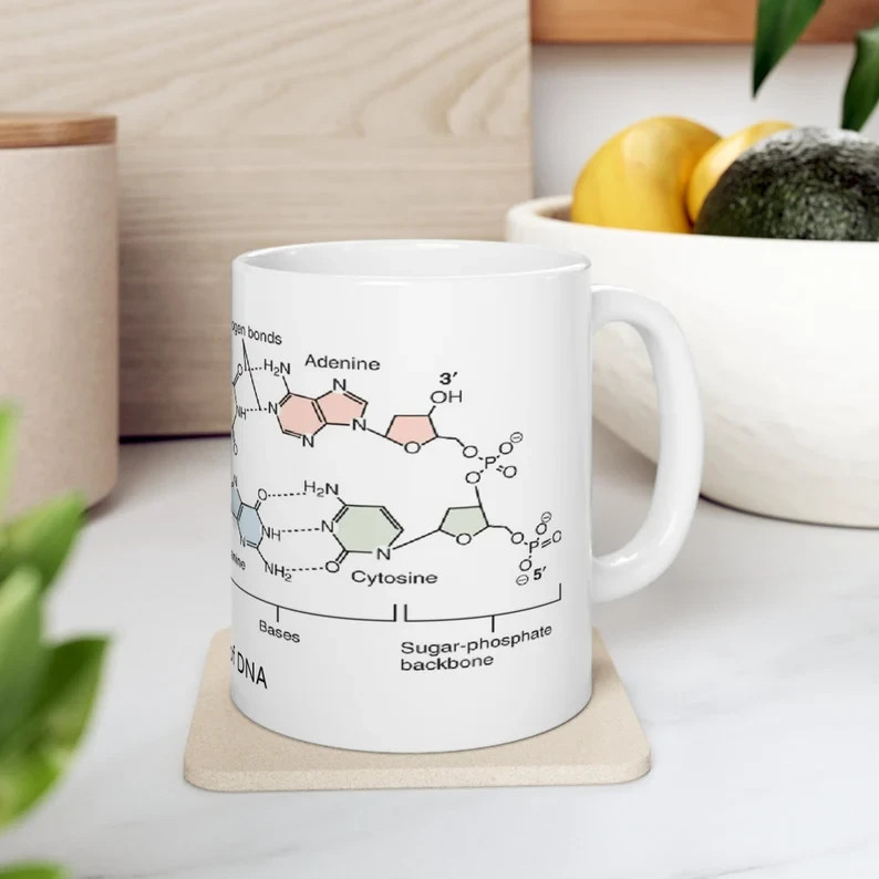 DNA Structure Mug Biology Coffee Cup Gift