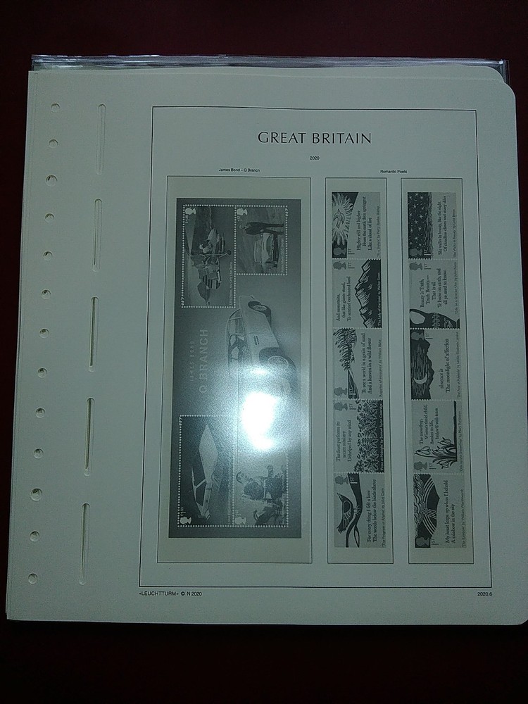 LIGHTHOUSE Commemorative Hingeless album pages Great Britain 2020 Used R2020