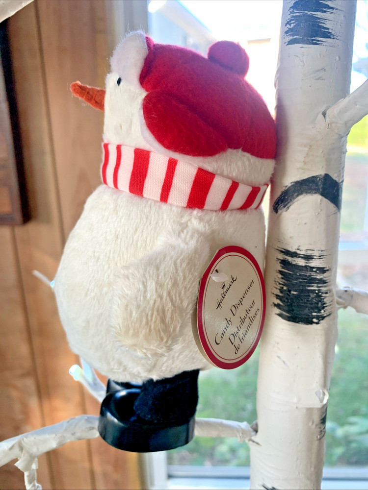 Vintage Hallmark Pooping Snowman Candy Dispenser With Tag