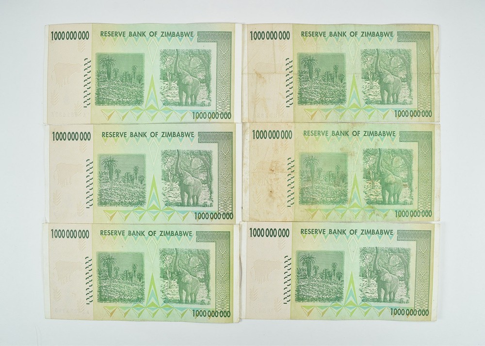 2008 Zimbabwe 1 Billion Dollars Reserve Note